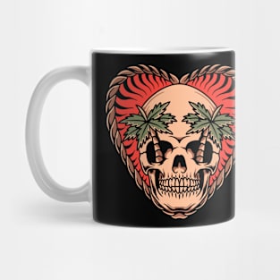 skull summer tattoo Mug